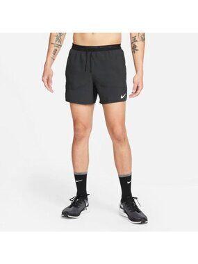 Nike Men's Running Shorts M Active Athletic Workout Stride Reflective Logo Black